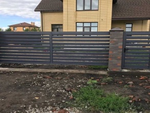 Забор жалюзи 72 метра фото в Московском