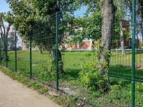 3D заборы для школы 90 метров фото в Московском